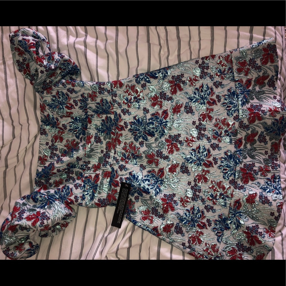 TopShop NEW blue off the shoulder dress